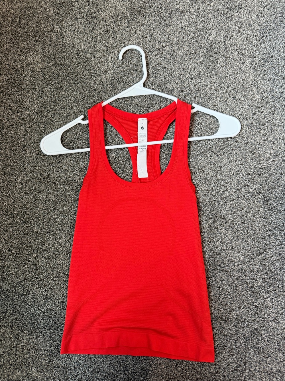 lululemon athletica Red Racerback Performance Tank